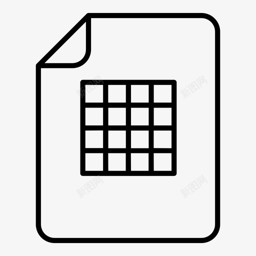 表列文档表图标svg_新图网 https://ixintu.com 列 文档表 电子表格 简单文档 网格 表