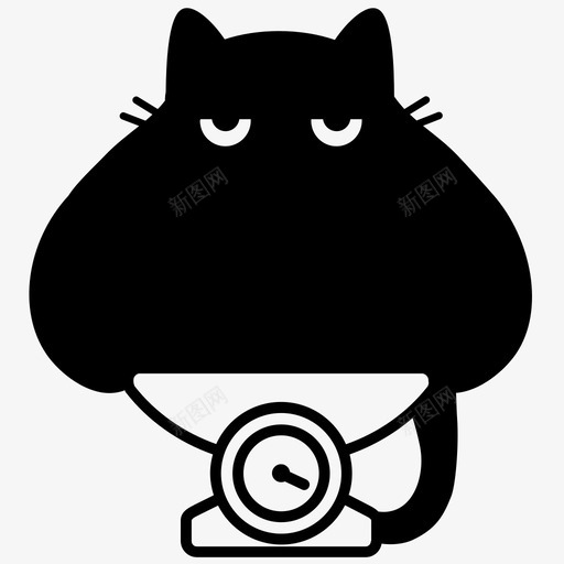 天秤座猫占星术猫图标svg_新图网 https://ixintu.com 占星术 天秤座猫 星座 猫 猫星座