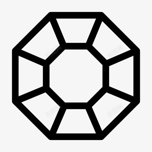 钻石璀璨宝石图标svg_新图网 https://ixintu.com 宝石 璀璨 钻石