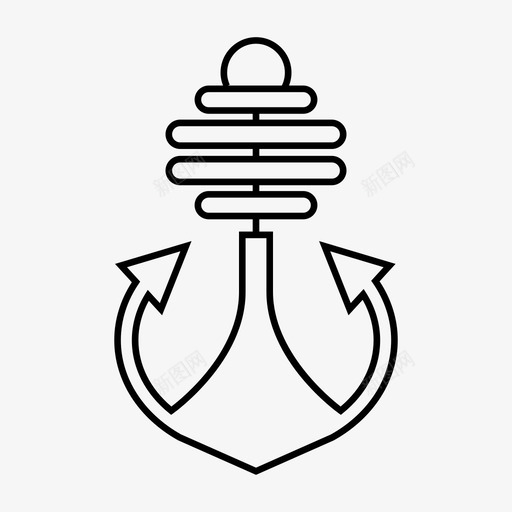 海军陆战队锚图标svg_新图网 https://ixintu.com 海军陆战队锚