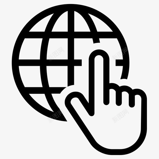 internet单击图标svg_新图网 https://ixintu.com internet 单击