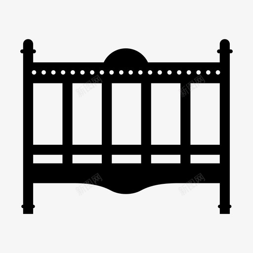 婴儿床孩子睡眠图标svg_新图网 https://ixintu.com 婴儿床 孩子 甜蜜 睡眠
