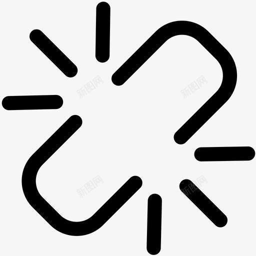 取消链接断开连锁图标svg_新图网 https://ixintu.com 取消链接 扣合 数字设计大纲 断开 连锁