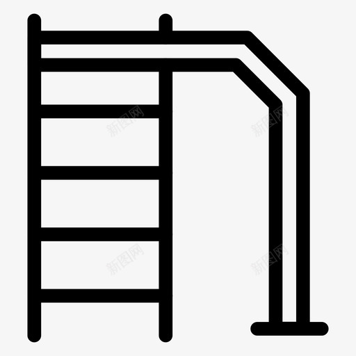 梯子游戏园艺图标svg_新图网 https://ixintu.com 公园 园艺 梯子 泳池梯 游戏 运动健身线