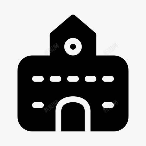 学校建筑教育ios优化图标svg_新图网 https://ixintu.com 学校 建筑 教育ios优化