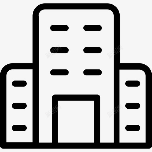 精神病院医院大楼酒店图标svg_新图网 https://ixintu.com 医院大楼 医院建筑线图标 商场 精神病院 酒店