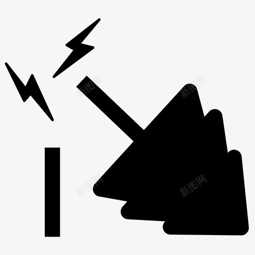 松树砍树图标svg_新图网 https://ixintu.com 倒下的树 松树 砍树