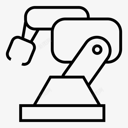 工业机器人自动化制造图标svg_新图网 https://ixintu.com 制造 工业机器人 工具 生产 自动化