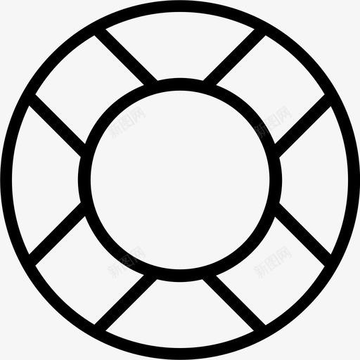 救生圈船救生圈浮标图标svg_新图网 https://ixintu.com 大海 安全环 救生圈 救生圈浮标 救生带线图标 船