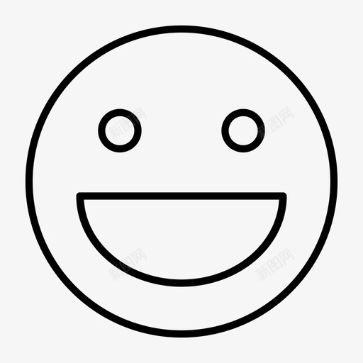 微笑表情有趣图标svg_新图网 https://ixintu.com 微笑 快乐 有趣 表情