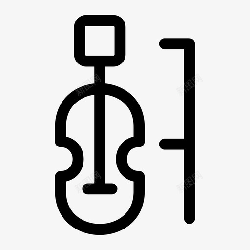小提琴乐器音乐剧图标svg_新图网 https://ixintu.com 乐器 交响乐团 小提琴 管弦乐队 音乐剧