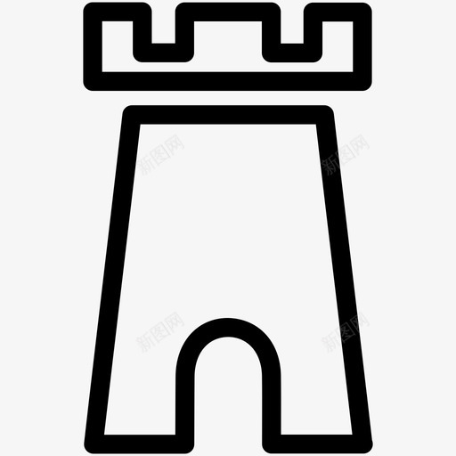 城堡堡垒王国图标svg_新图网 https://ixintu.com 中世纪 城堡 堡垒 收藏 王国