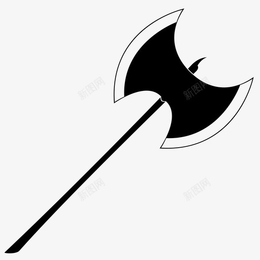 巨斧游戏战斧图标svg_新图网 https://ixintu.com rpg图标武器 巨斧 战斧 武器 游戏