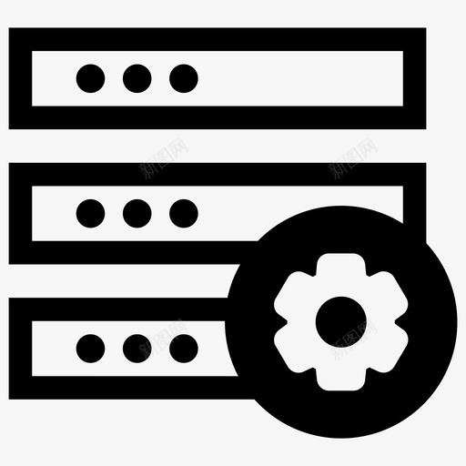 数据库设置cog齿轮图标svg_新图网 https://ixintu.com cog 数据库设置 齿轮