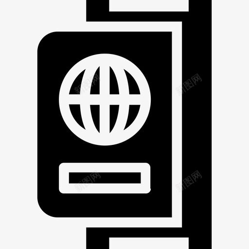 护照登机牌国际护照图标svg_新图网 https://ixintu.com 国际护照 护照 旅行 机票字形图标 登机牌 签证