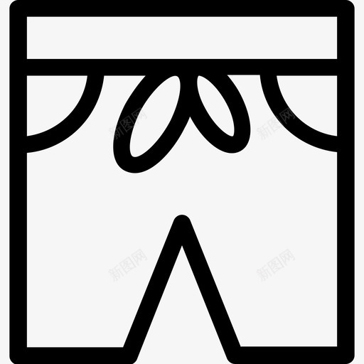 采购产品短裤运动短裤内衣图标svg_新图网 https://ixintu.com 内衣 泳装系列图标 运动短裤 采购产品短裤