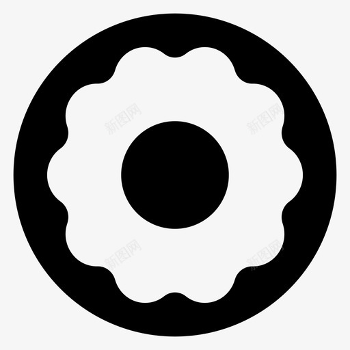 甜甜圈面包房食品图标svg_新图网 https://ixintu.com 甜甜圈 甜食 酒店 面包房 食品 食品和饮料字形图标