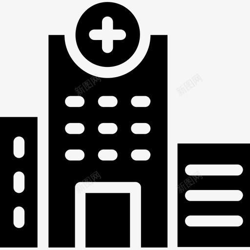 医院医务室疗养院图标svg_新图网 https://ixintu.com 医务室 医院 医院建筑雕文图标 疗养院