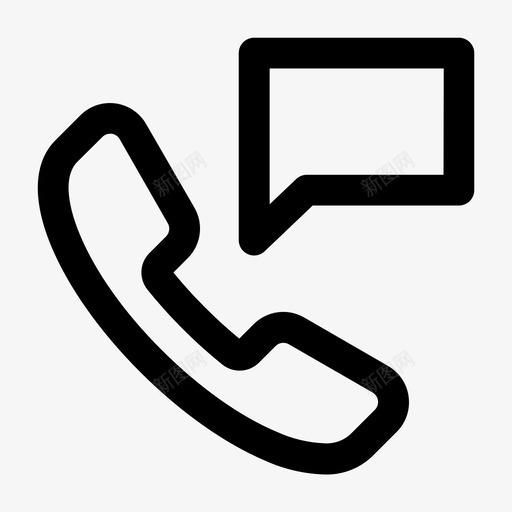 电话留言来电留言图标svg_新图网 https://ixintu.com 来电留言 电话留言