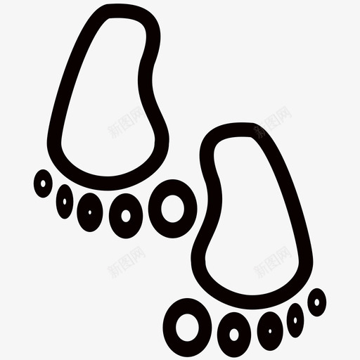 脚印脚台阶图标svg_新图网 https://ixintu.com 台阶 脚 脚印 跺脚