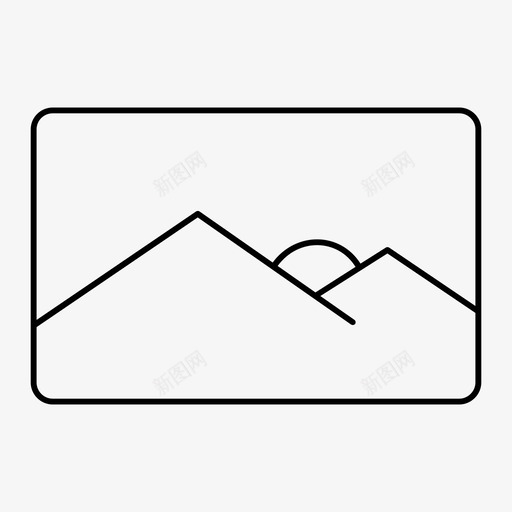 风景照片图标svg_新图网 https://ixintu.com 图片 照片 风景图片