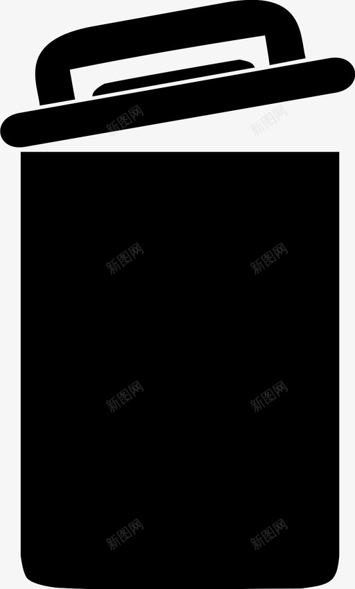 垃圾桶垃圾箱卫生用品图标svg_新图网 https://ixintu.com 卫生用品 垃圾桶 垃圾箱