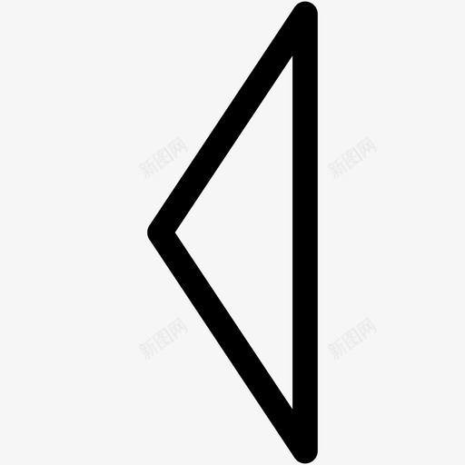 左箭头后退上一个图标svg_新图网 https://ixintu.com 上一个 后退 左箭头 箭头3