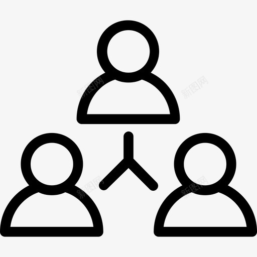 社交网络人脉人脉连接图标svg_新图网 https://ixintu.com 人脉 人脉连接 公共网络 关系 社交网络 讨论线图标