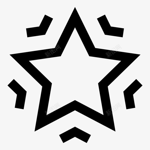 星星夜晚多边形图标svg_新图网 https://ixintu.com 多边形 夜晚 星星