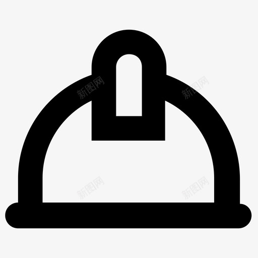 矿工帽安全帽火炬头盔图标svg_新图网 https://ixintu.com 安全帽 建筑帽雕文图标 火炬头盔 矿工帽