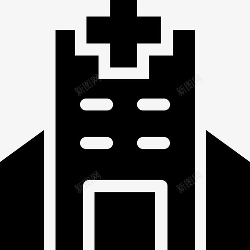 药房诊所医院图标svg_新图网 https://ixintu.com 医院 医院建筑雕文图标 疗养院 药房 诊所