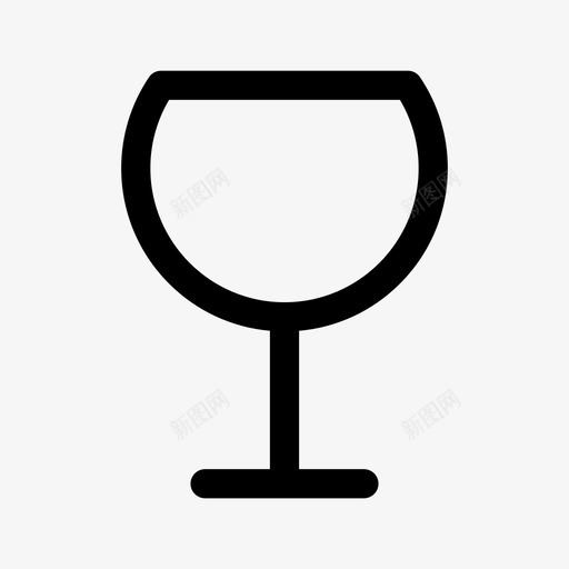 酒杯酒饮料图标svg_新图网 https://ixintu.com 红色 酒 酒杯 饮料