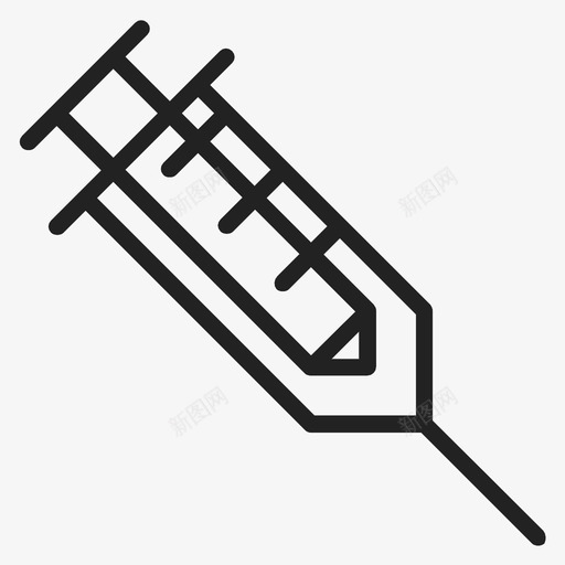 注射器皮下注射器药物图标svg_新图网 https://ixintu.com 注射器 皮下注射器 药物 针头