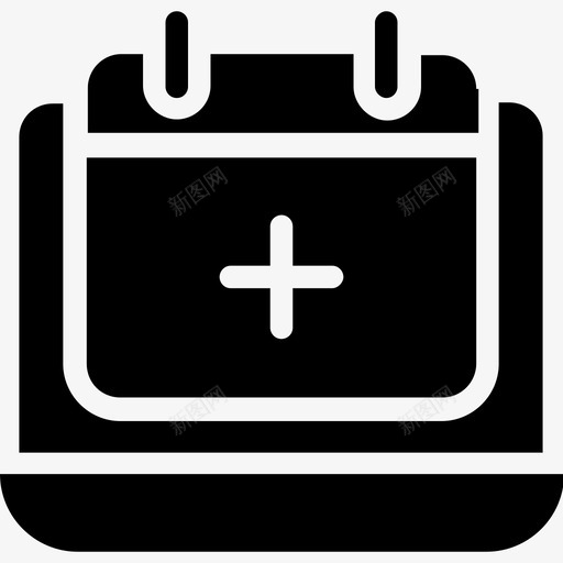 医疗日历模板健康信息在线日历图标svg_新图网 https://ixintu.com 健康信息 医疗日历模板 在线日历 日历字形图标
