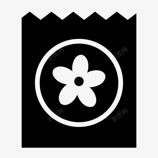 花卉种子包种植农业园艺图标svg_新图网 https://ixintu.com 农业园艺 种植 花卉种子包