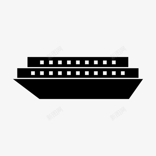 船货船游轮图标svg_新图网 https://ixintu.com 大型 游轮 船 货船