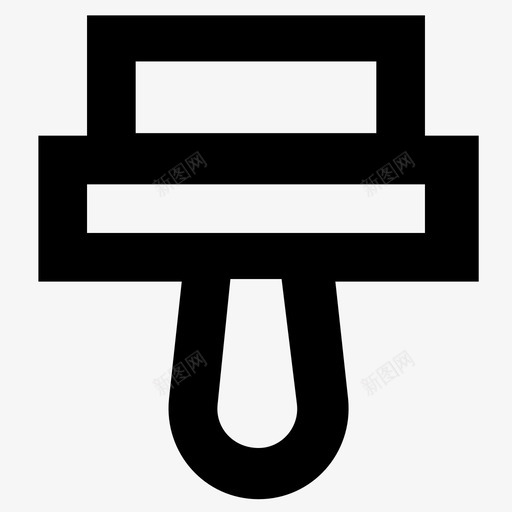 画笔构造工具字形图标svg_新图网 https://ixintu.com 工具字形图标 构造 画笔