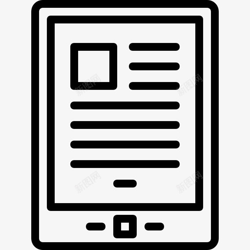 阅读器书籍电子墨水图标svg_新图网 https://ixintu.com kindle 书籍 电子产品 电子产品线 电子墨水 阅读器