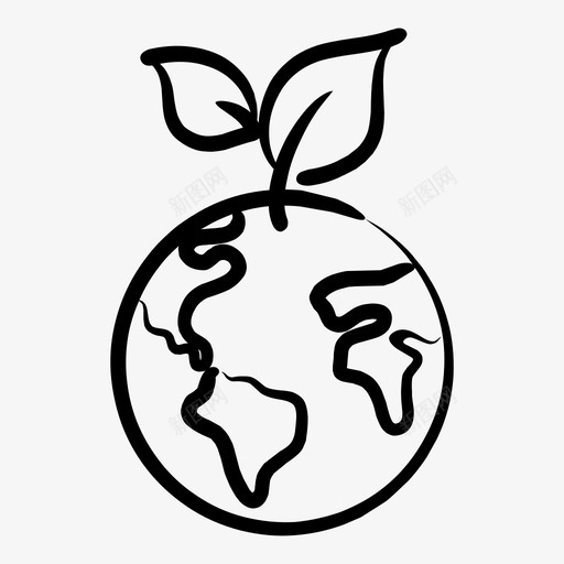 生态世界生态树叶图标svg_新图网 https://ixintu.com 树叶 生态 生态世界 自然生态