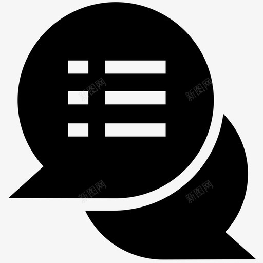 待办事项列表清单联系人图标svg_新图网 https://ixintu.com 列表 待办事项列表 清单 聊天 联系人
