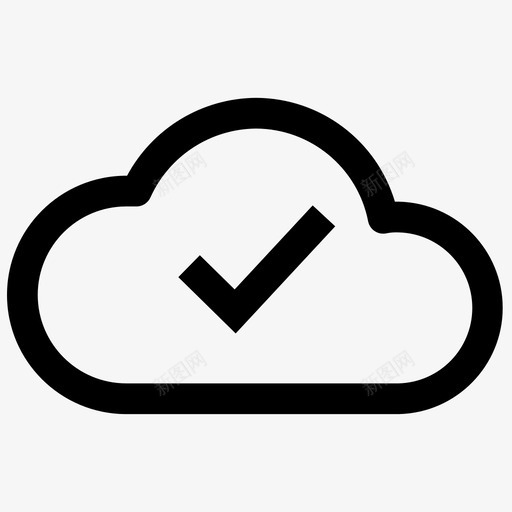 检查云检查标记验证图标svg_新图网 https://ixintu.com 检查云 检查标记 验证