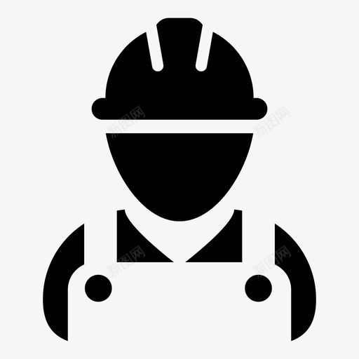 建筑工人工程师经理图标svg_新图网 https://ixintu.com 工程师 建筑工人 建筑工人图标商业矢量样式17 技工 经理