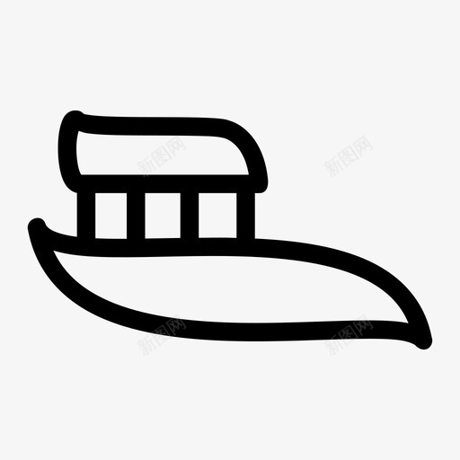 牙刷浴室清洁图标svg_新图网 https://ixintu.com 健康 浴室 清洁 牙刷 牙膏