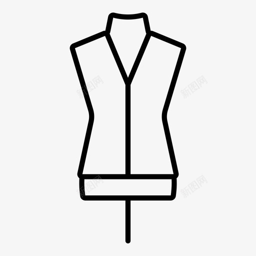 采购产品人体模型裁缝假人图标svg_新图网 https://ixintu.com 假人 女性模特 时装设计 缝纫 裁缝 采购产品人体模型