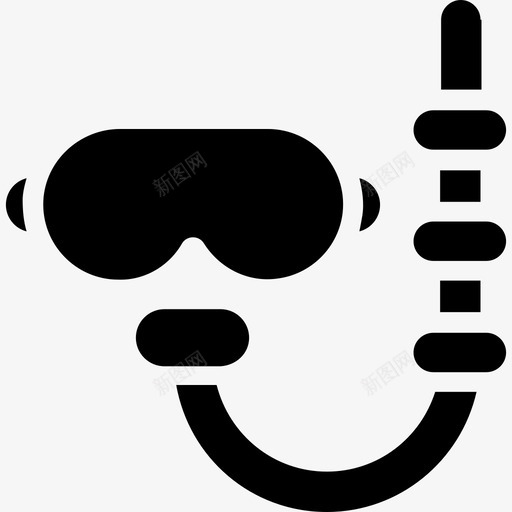 潜水面罩潜水装备游泳面罩图标svg_新图网 https://ixintu.com 人工呼吸符号图标 游泳面罩 潜水装备 潜水面罩