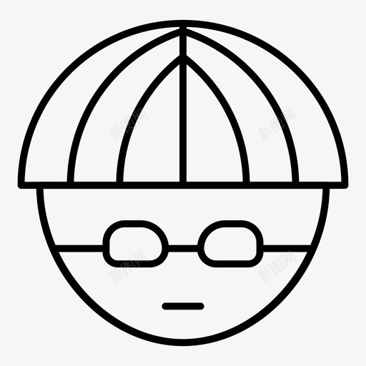 游泳运动员阿凡达跳水图标svg_新图网 https://ixintu.com 体育健身细线 奥运会 游泳池 游泳运动员 男子 跳水 阿凡达