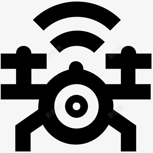 无人机直升机飞行图标svg_新图网 https://ixintu.com 四旋翼机 无人机 无人机字形图标 直升机 飞行