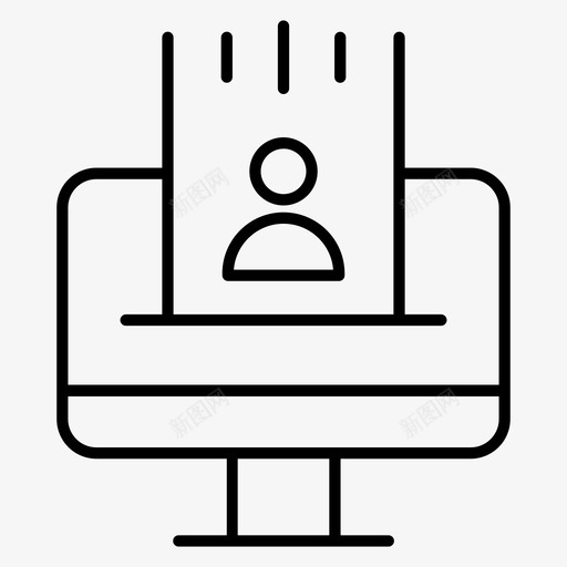 联机配置文件计算机收据图标svg_新图网 https://ixintu.com 收据 联机配置文件 计算机