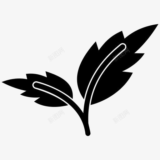 叶绿色自然图标svg_新图网 https://ixintu.com 叶 植物 绿色 自然