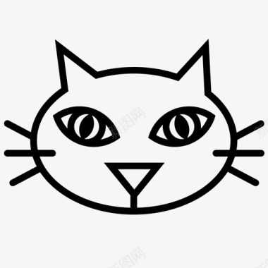 猫脸猫眼猫咪图标图标